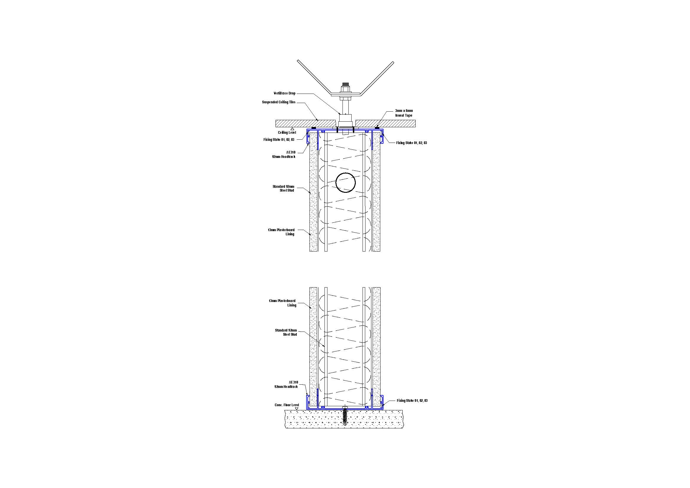 E92-04 92mm Standard Wall Section